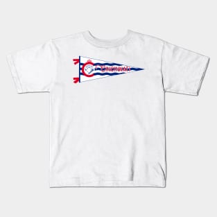 Cincinnati Flag Pennant Kids T-Shirt